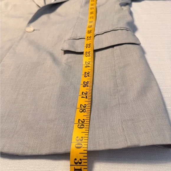 Calvin Klein Light Gray Single-Breasted Blazer - Picture 11 of 12